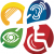 Логотип группы (Профессиональная ориентация  и самоопределение лиц с ограниченными возможностями здоровья)